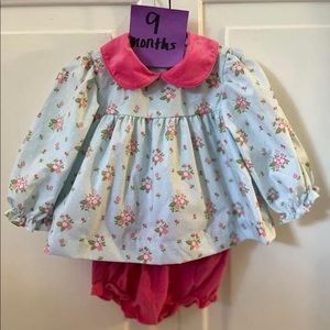 Diaper Set Smocked Bubble Cecil and Lou